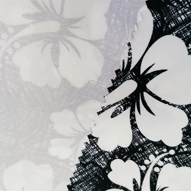 Quick-drying waterproof printing polyester microfiber peach skin fabric for beach pants