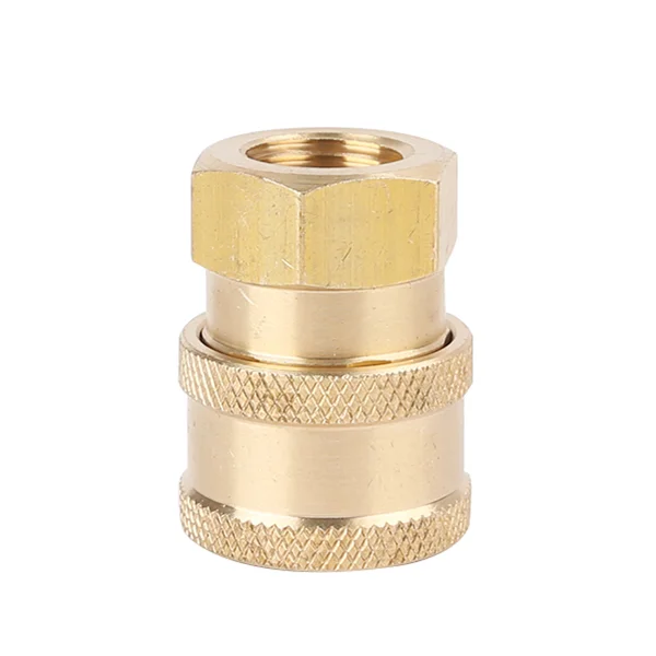 1/4 Inch Male & Female High Pressure Washer Brass Ball Quick Connect Coupler