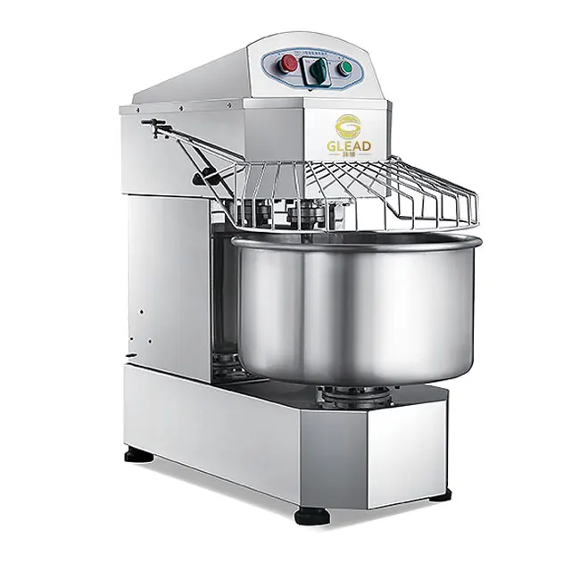 Commercial Double speed Dough Kneading Machine Stainless steel Spiral Dough Mixer Flour Mixing Machine