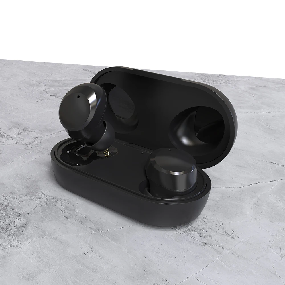 
Bluetooth True Earphones Sport With Microphone In-Ear Wireless Earbuds 2021 hot sale White black concise style 