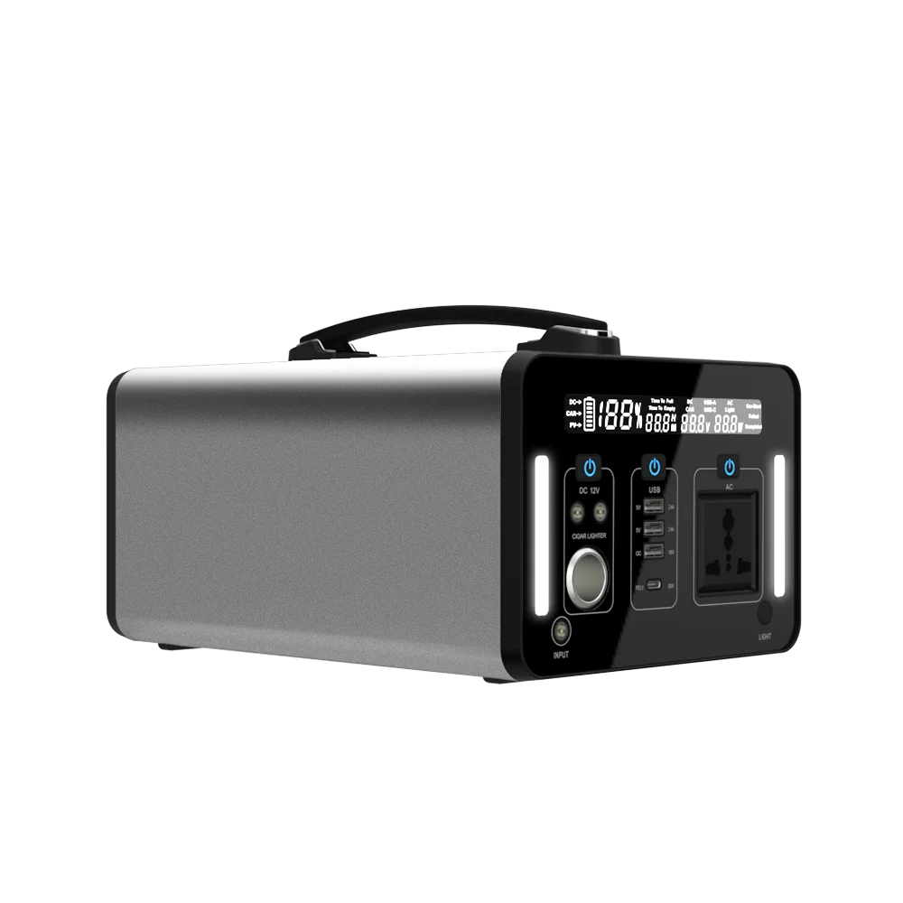 280800mAh High Capacity 1038W Portable Power Station, Solar Power Bank Charger for Emergency Indoor and Outdoor Power supply