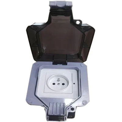 Новинка 2021, водонепроницаемая электрическая розетка IP66, светодиодный выключатель ВКЛ./ВЫКЛ., умная розетка, французская розетка