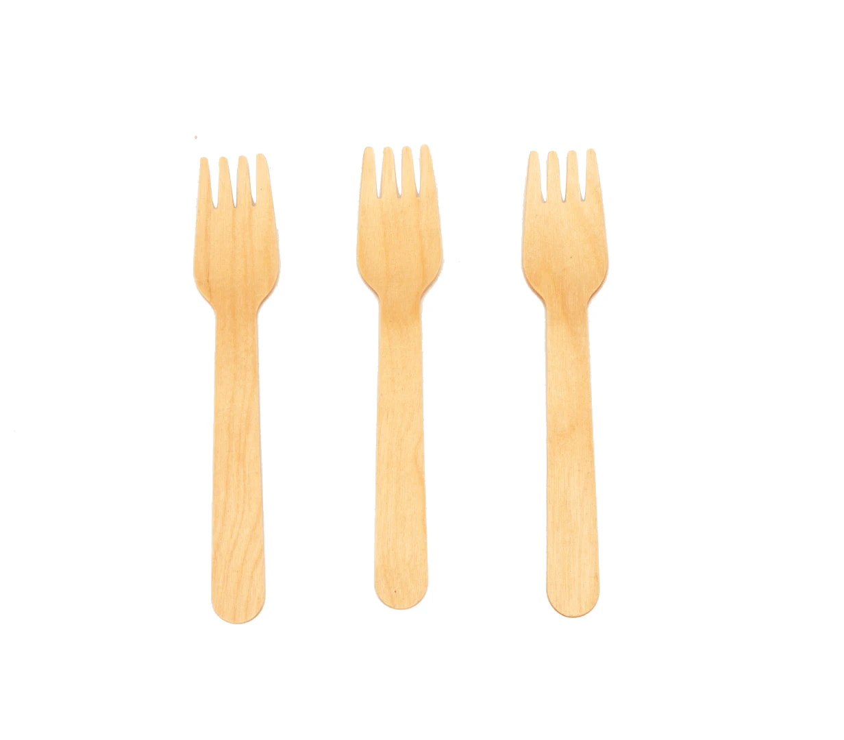 Wooden Fork Disposable 160mm With Individual Packing