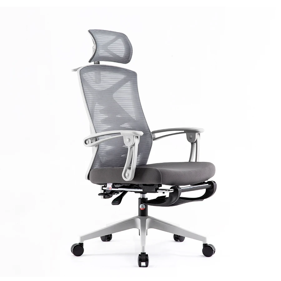 Free Sample Sihoo 2022 New Arrival Ergonomic mesh back office chairs 3D bionic keel lumbar support office chair with footrest