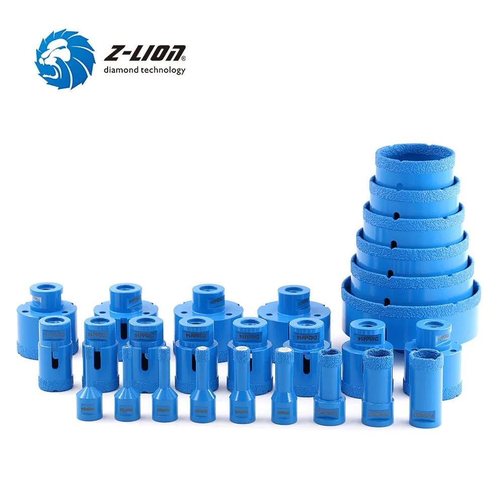 Vacuum Brazed Diamond Drilling Core Bit with M14 Thread Granite Marble Ceramic Tile Dry Wet Use
