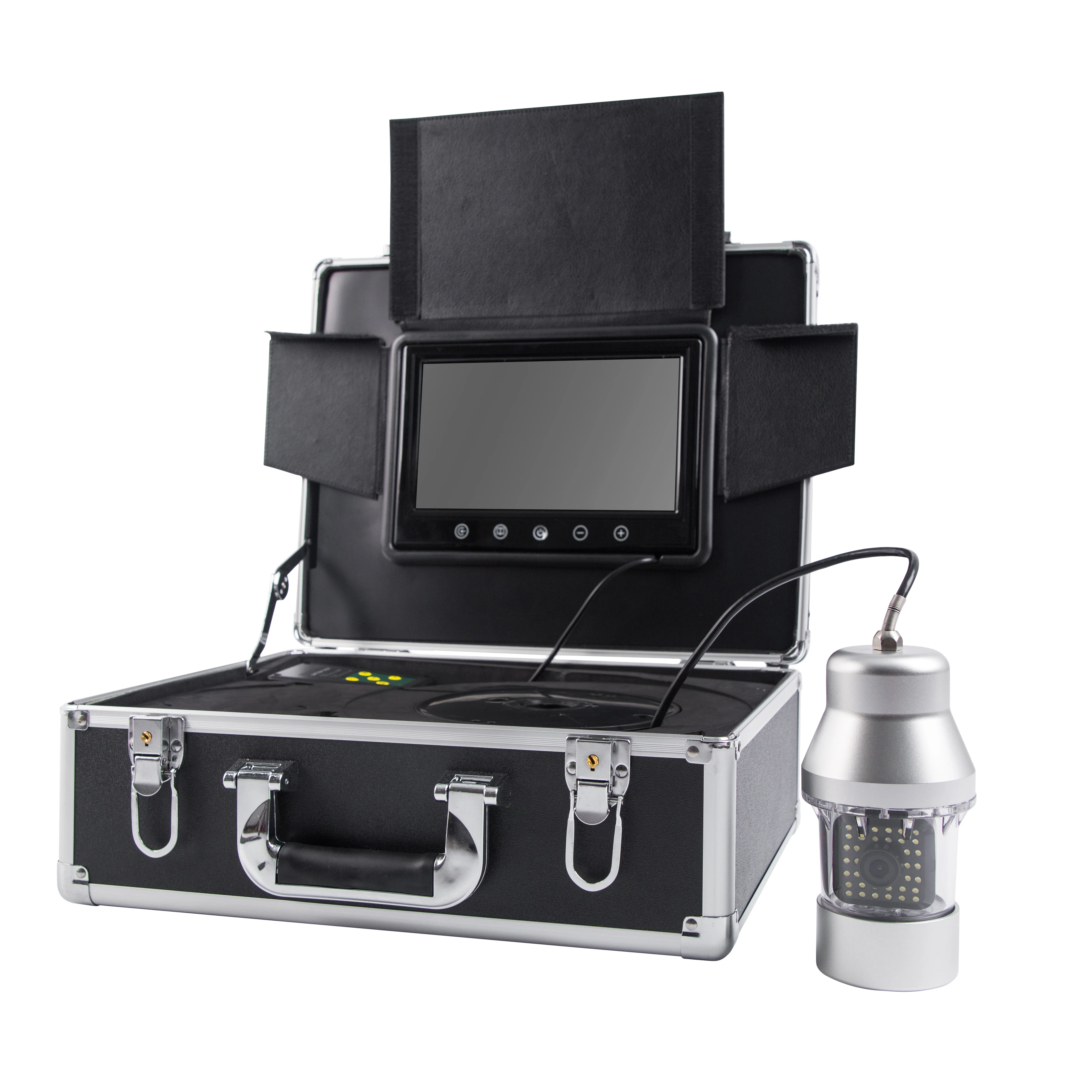 ЖК-монитор 20 м, 9 дюймов, HD 1000TVL, 36 светодиодов, ИК, вращающаяся на 360 градусов камера для подледной рыбалки