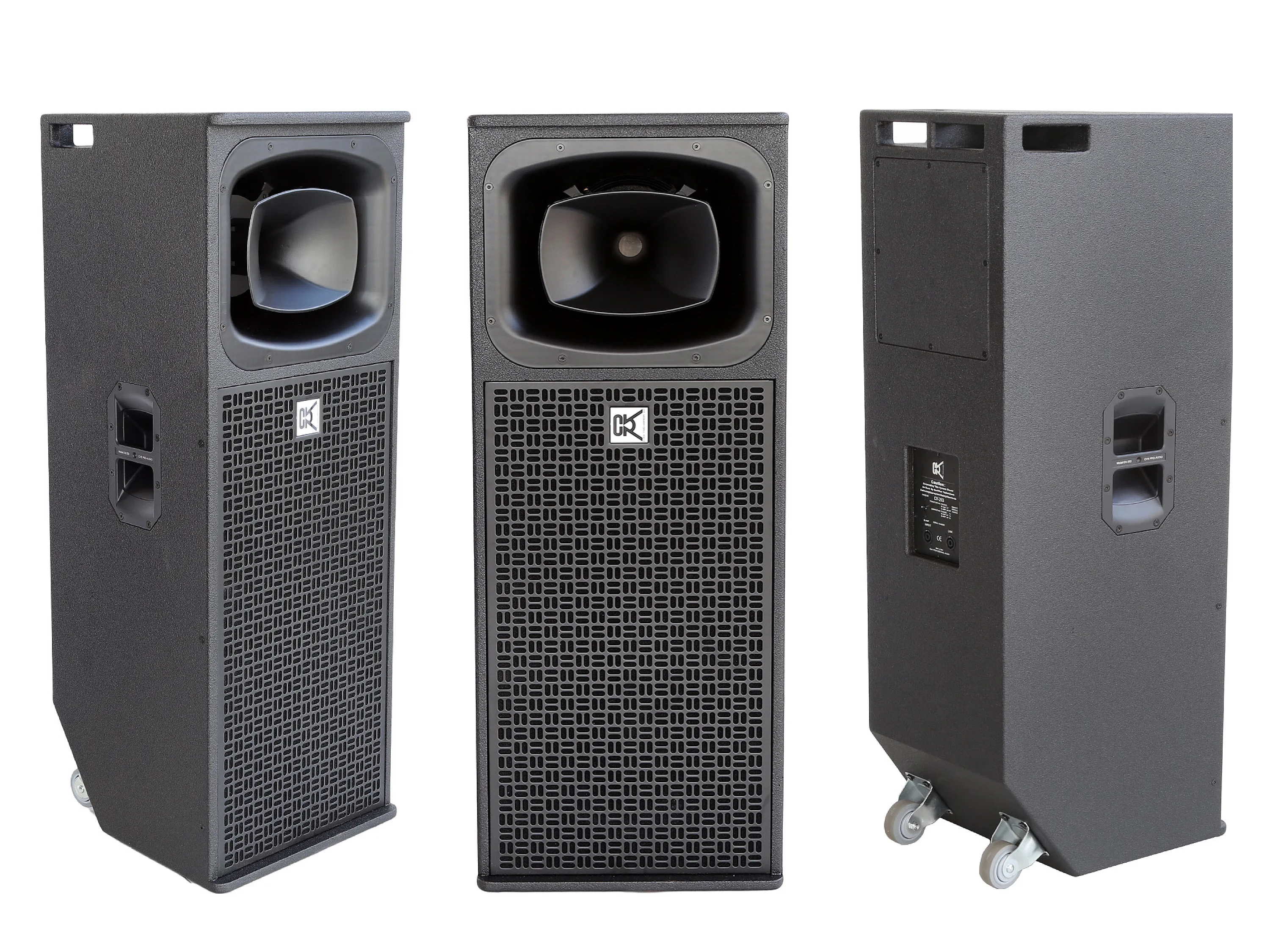 professional sound long throw type speaker PA dj speakers 3 way loudspeaker