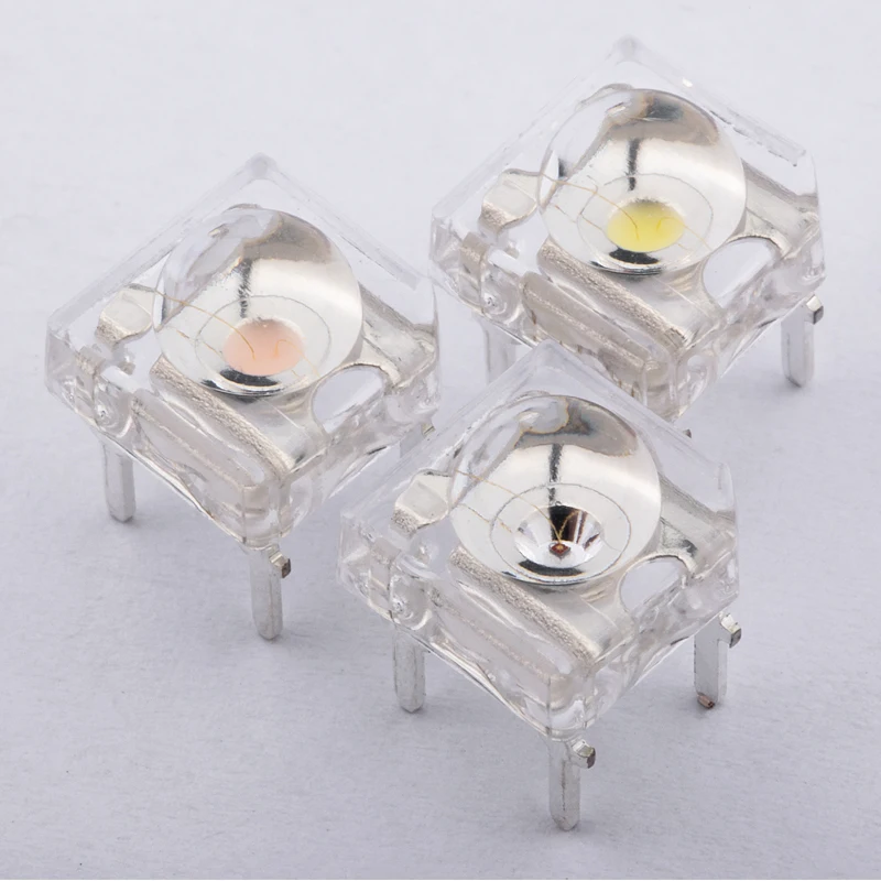 Factory Supply White Super Flux Led 5mm Piranha Led Dip Led Diodes 2.2V Diffused Red Light White Diffused Lens 4pin Piranha Led