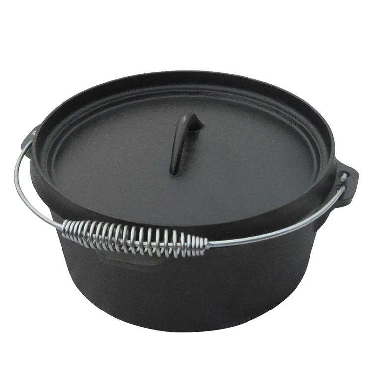 Amazon Products Cast iron dutch oven Camping cookware Pre-seasoned cast iron dutch oven
