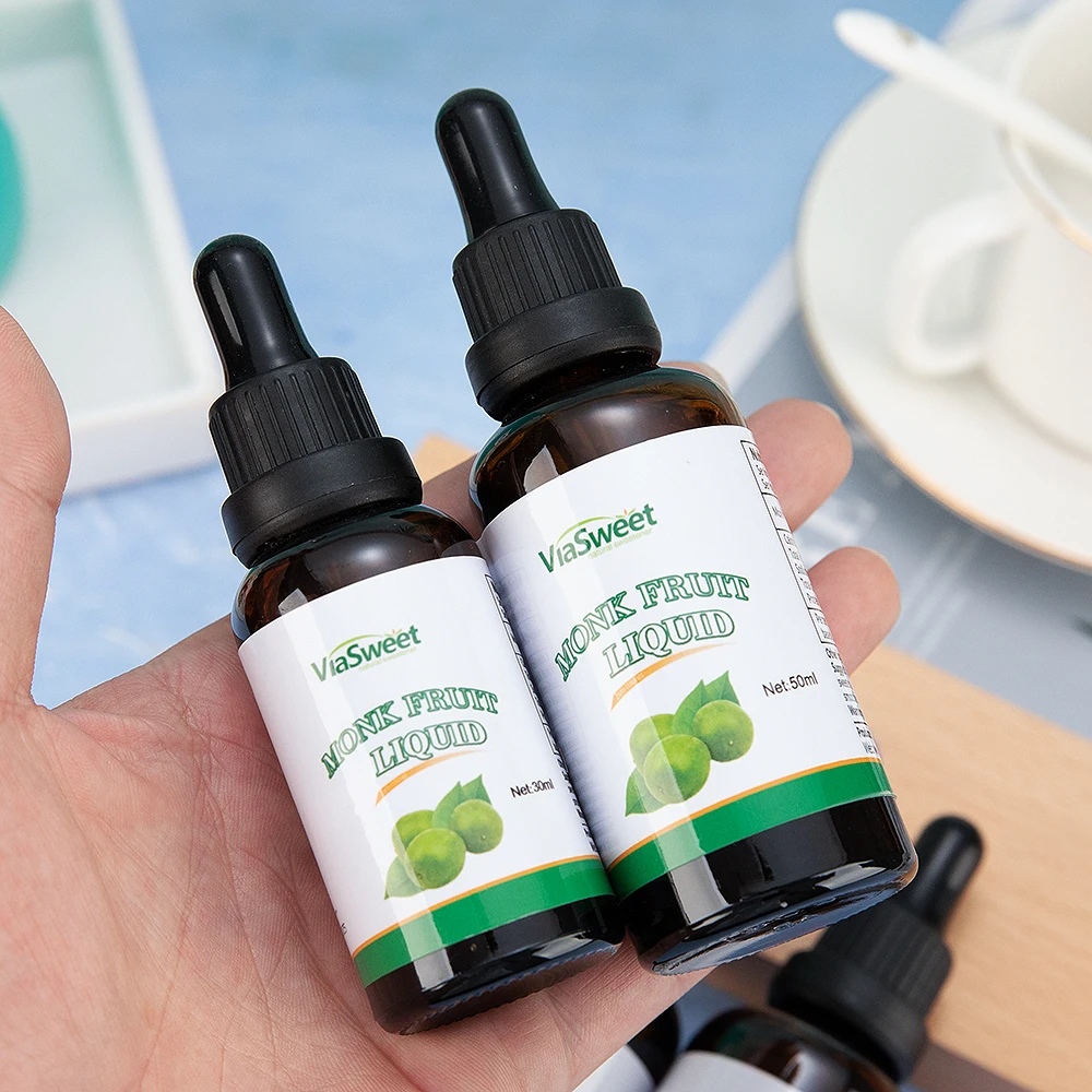 Keto diet monk fruit drops Wholesale Non-GMO 0 Calorie Monk fruit drops liquid sweetener