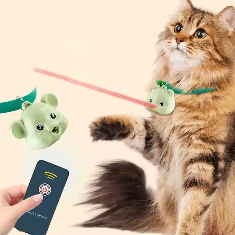 Xianchanpets New Cat Collar Toy With Led Lights Remote Controller Interactive Laser Cat Toys With Cat Collar Funny Toy