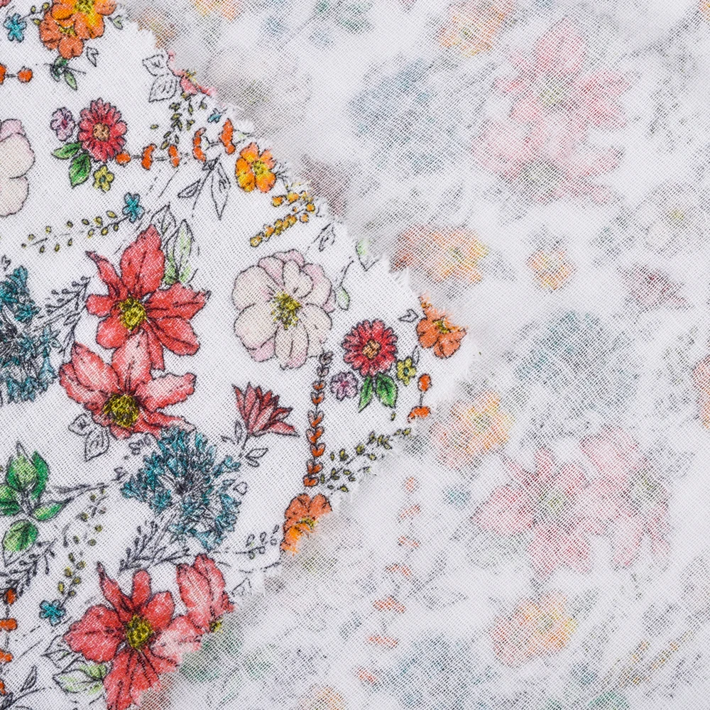 Woven Fabrics Cotton 100% Soft Digital Printing Cotton Poplin Fabric For Shirts