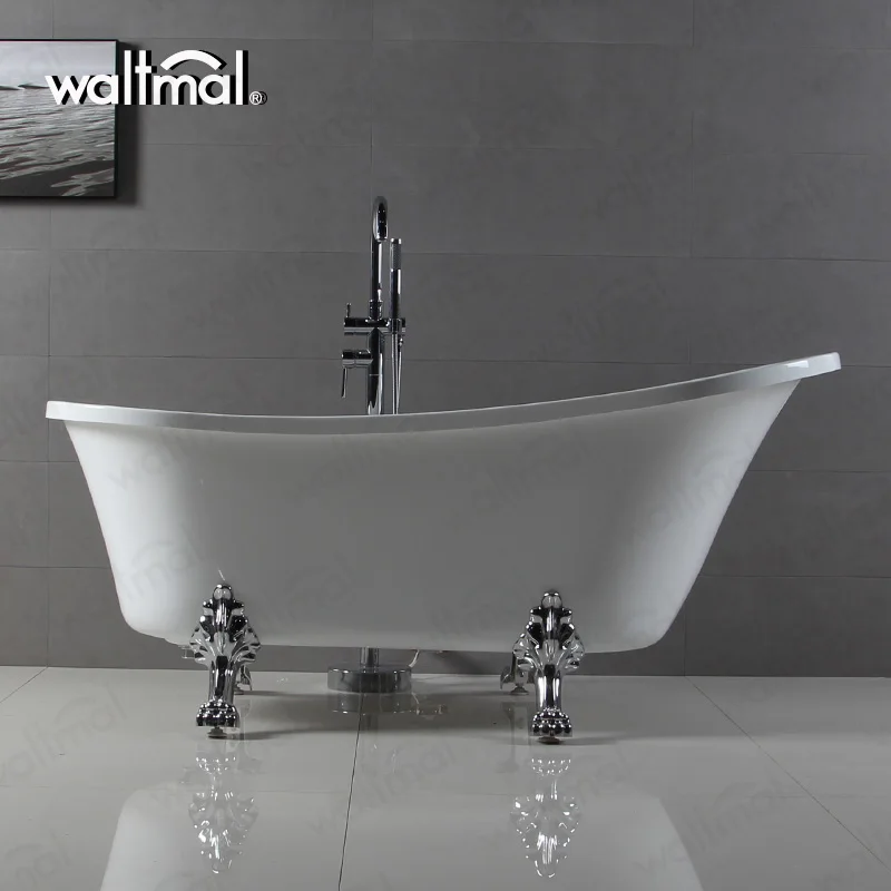 WTM-02550 горячая Распродажа в США современный дизайн отдельно стоящая мочалка винтажная Ванна