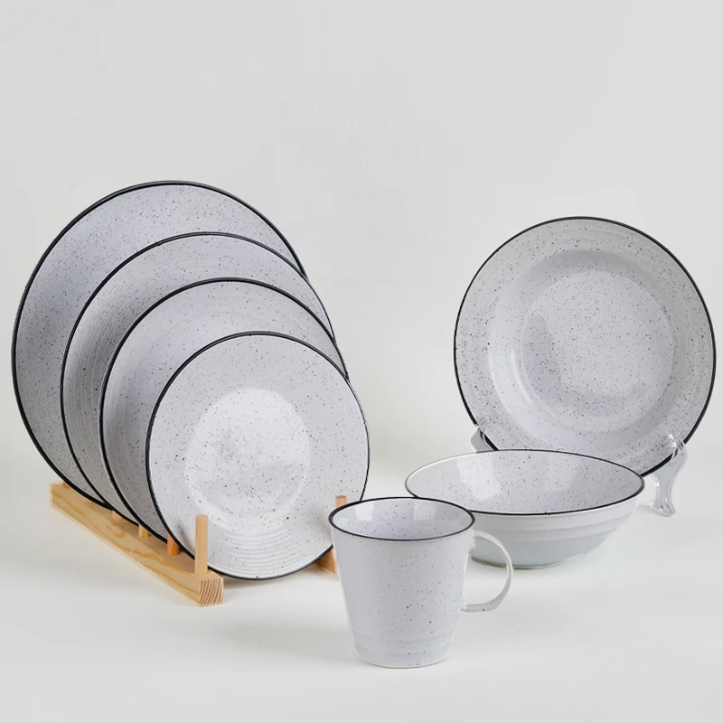 Modern High Quality Ceramic Plates Dish Kitchen Dinnerware Tableware For Hotel Restaurant