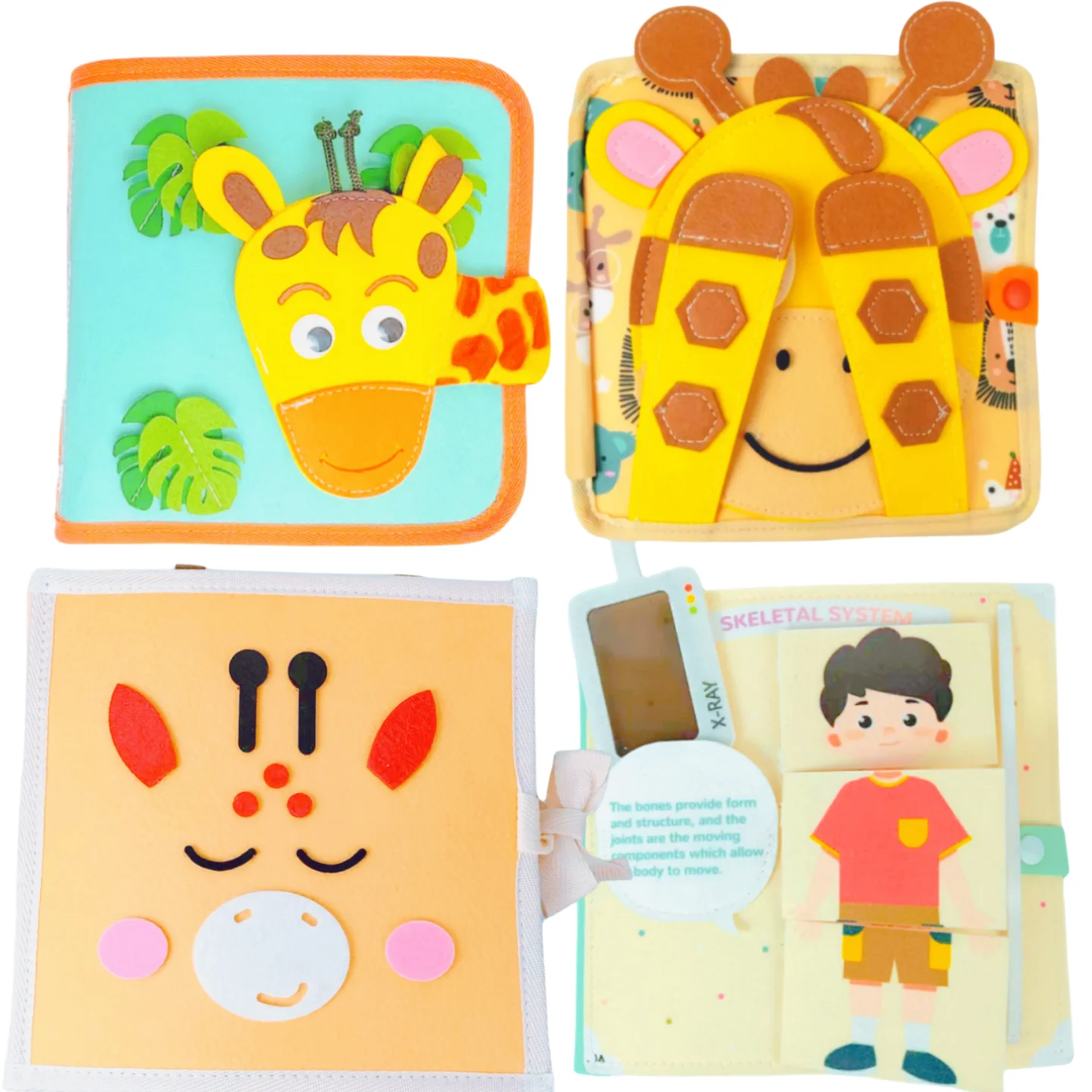 Popular Toys and Factory Educational Sensory Felt Quite Book for 2-6ages Kids Felt Educational Toy