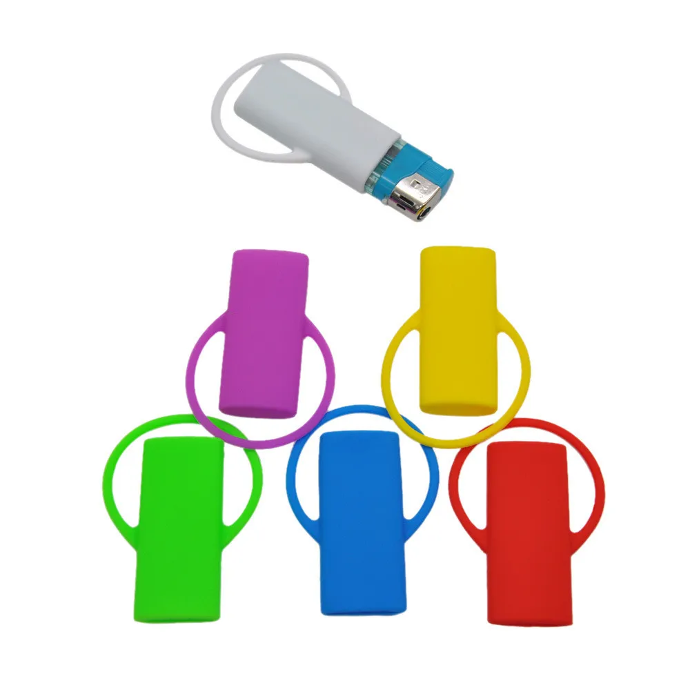 Wholesale Lighter Smoking Accessories Portable Protective Gas Lighter Silicone Protect Cover Case