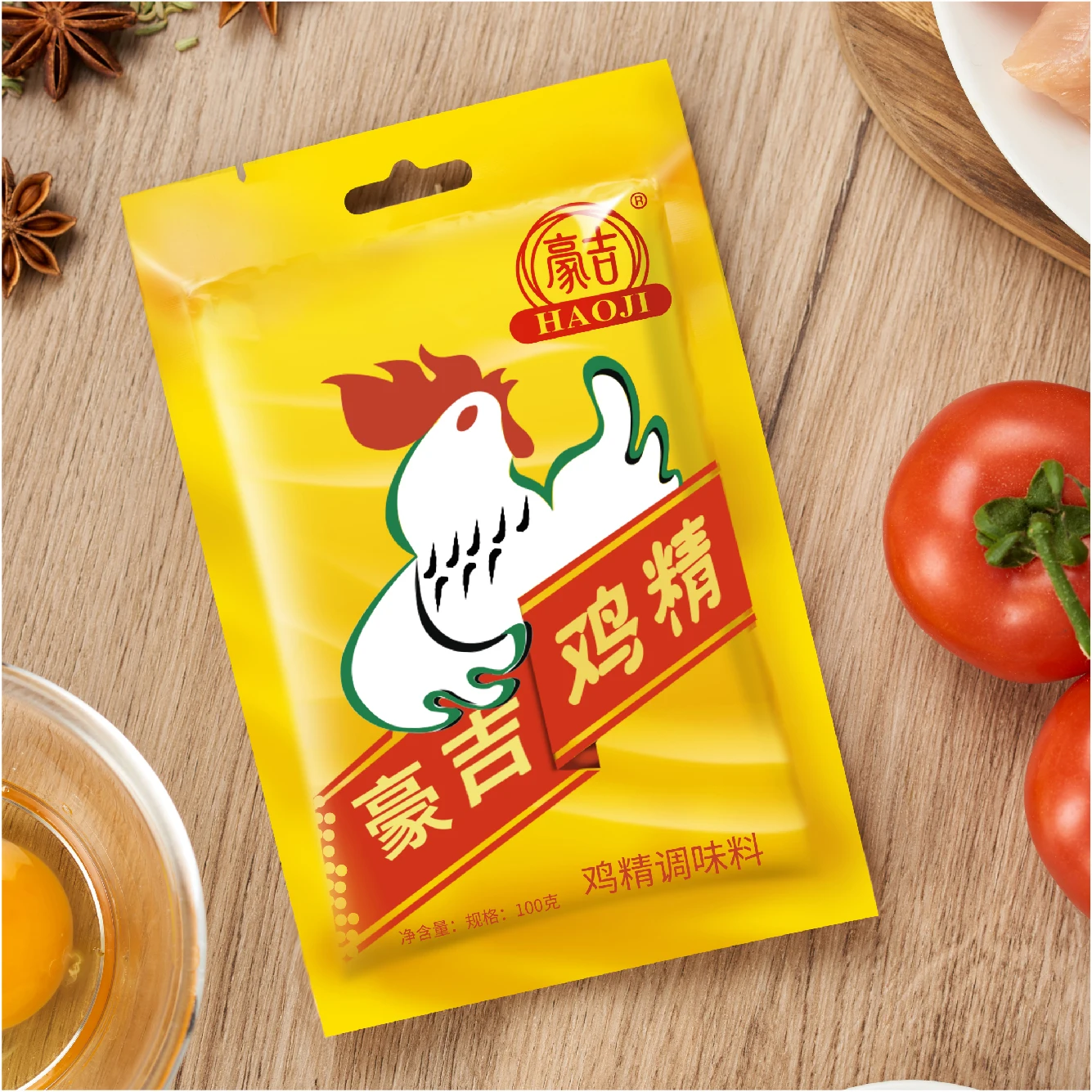 Haoji hot selling 400g manufacture Hight quality powder chicken food seasoning Chicken essence