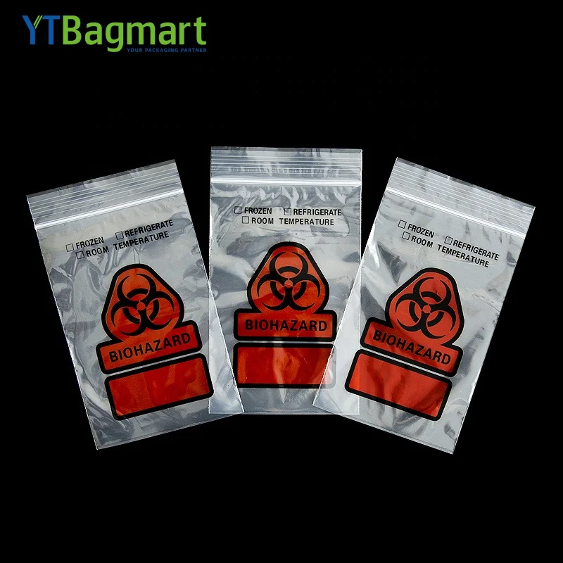 Герметичный пакет для образцов биологической опасности, 3/4 слоев, 95 кПа