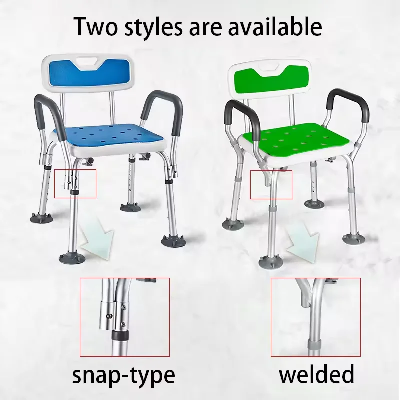 400 LBS Bathroom Seat Shower Chair Bathtub Shower Stool with Non-Slip Foot Pads and Backrest for Assist Seniors Adults Kids