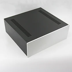 KYYSLB 430*150*408MM All Aluminum Amplifier Chassis CNC Box House DIY Enclosure Home Audio Sound Speaker Amplifier Case Shell