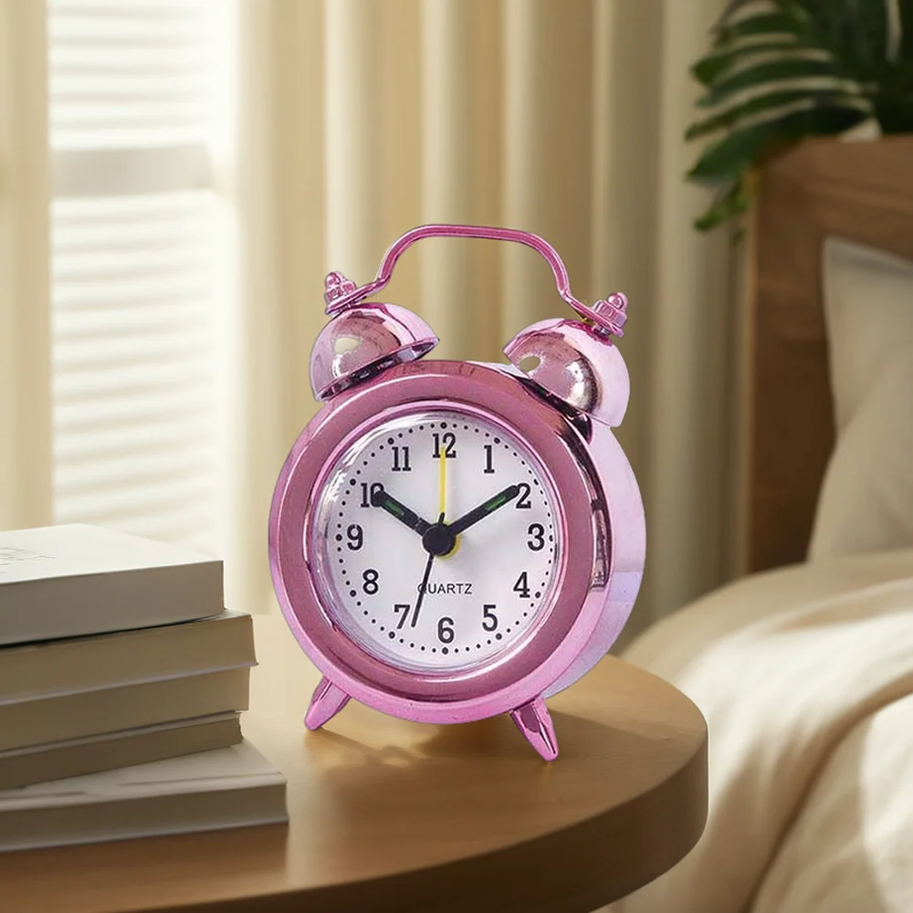Pink Mini Smart Desk Clock with Sunrise Alarm and Wholesale Desk Clocks