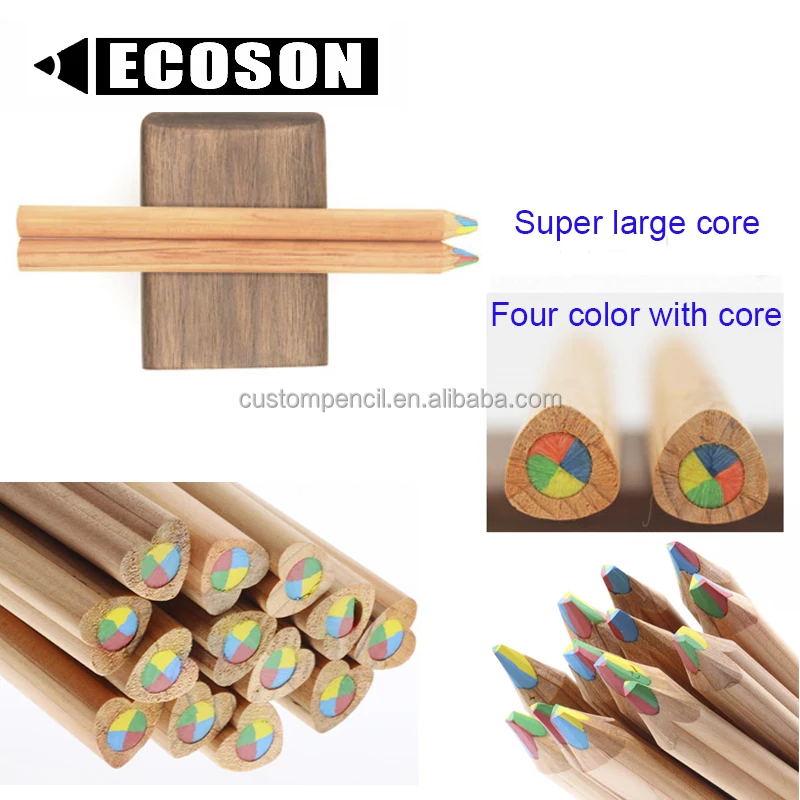 High quality thick size Newest style  Flower Type jumbo size wooden rainbow lead magic pencil for kids gift items