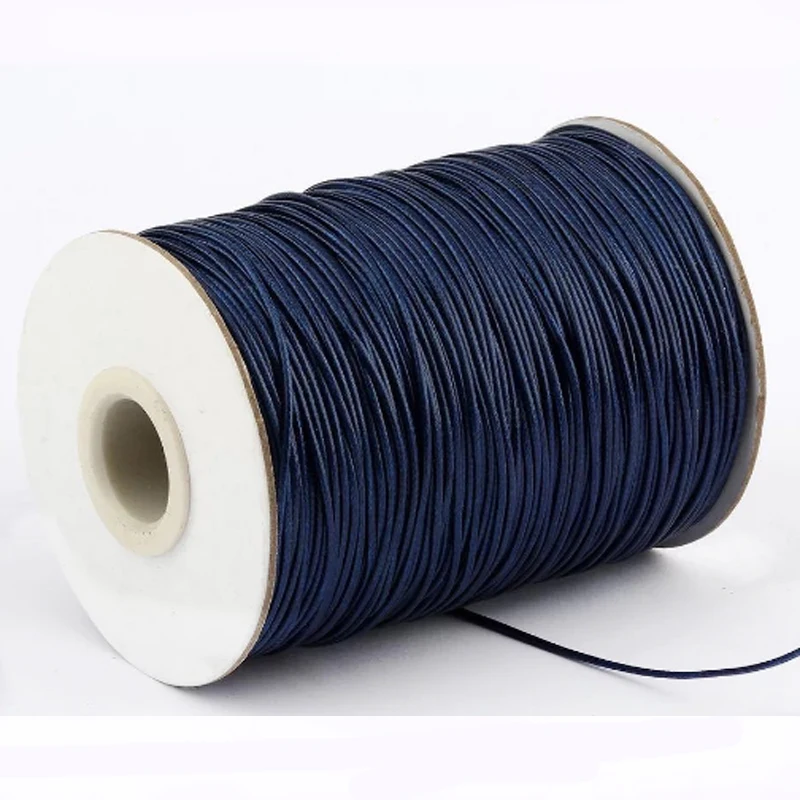 1.0mm  thick Waxed Cotton Cord String Strap Necklace Rope For Jewelry Making For diy Bracelet Thread