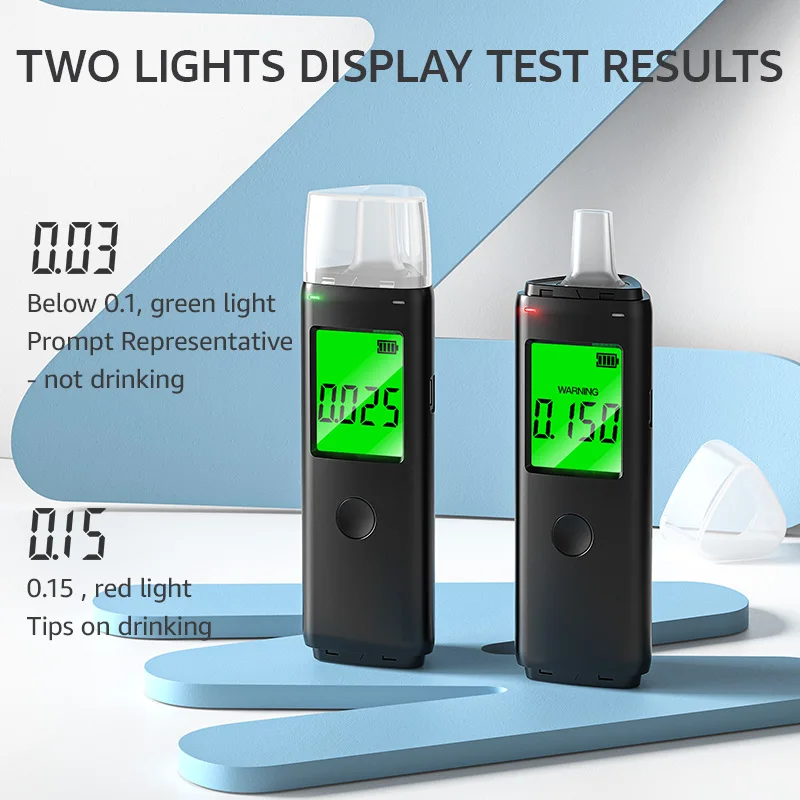 Breathalyzer alcoholmeter digital can OEM color Detector Alcotester breath alcohol teste for home/personal use/gift Mr black 05