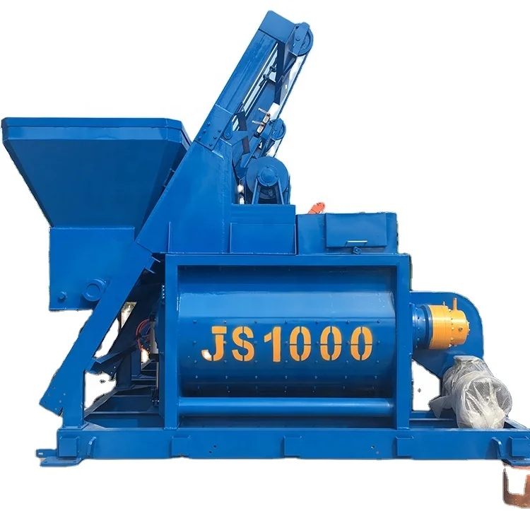 Concrete Horizontal Mixer Js500 Mixing Machine Cement Mixer Twin Shaft Driven Kenya Spare Parts