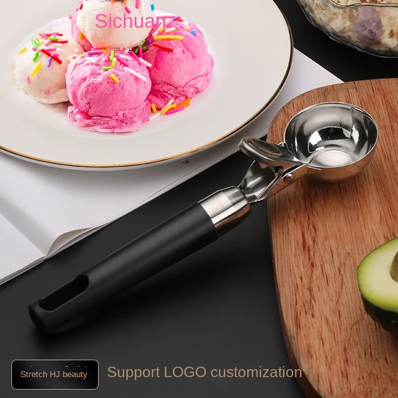 The New 304 Stainless Steel Watermelon Fruit Ice Cream Scoop Can Be Pressed