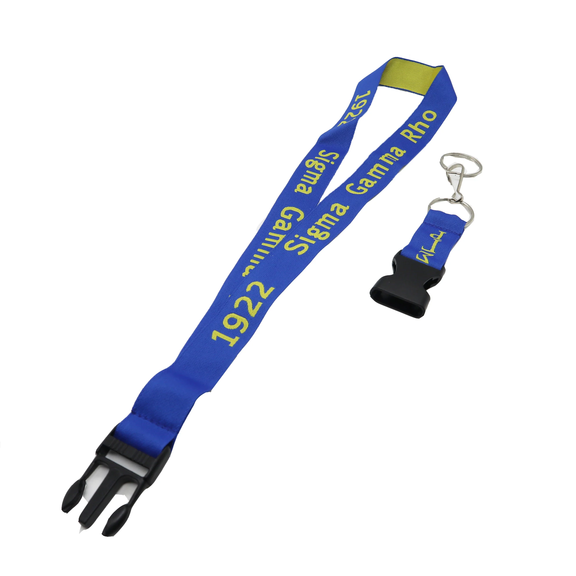 All Groups Sorority Greek Letters Woven Lanyard Sigma Gamma Rho 100 Year Embroidery Lanyard
