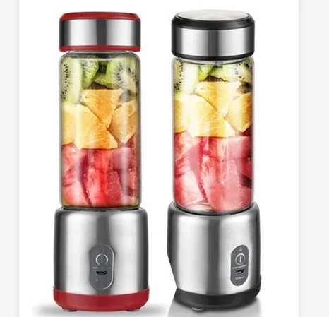 Amazing Hot Selling OEM 126W 6 Blades Portable Blender Mixer Usb Electric Fruit Juicer With 450ML Cup