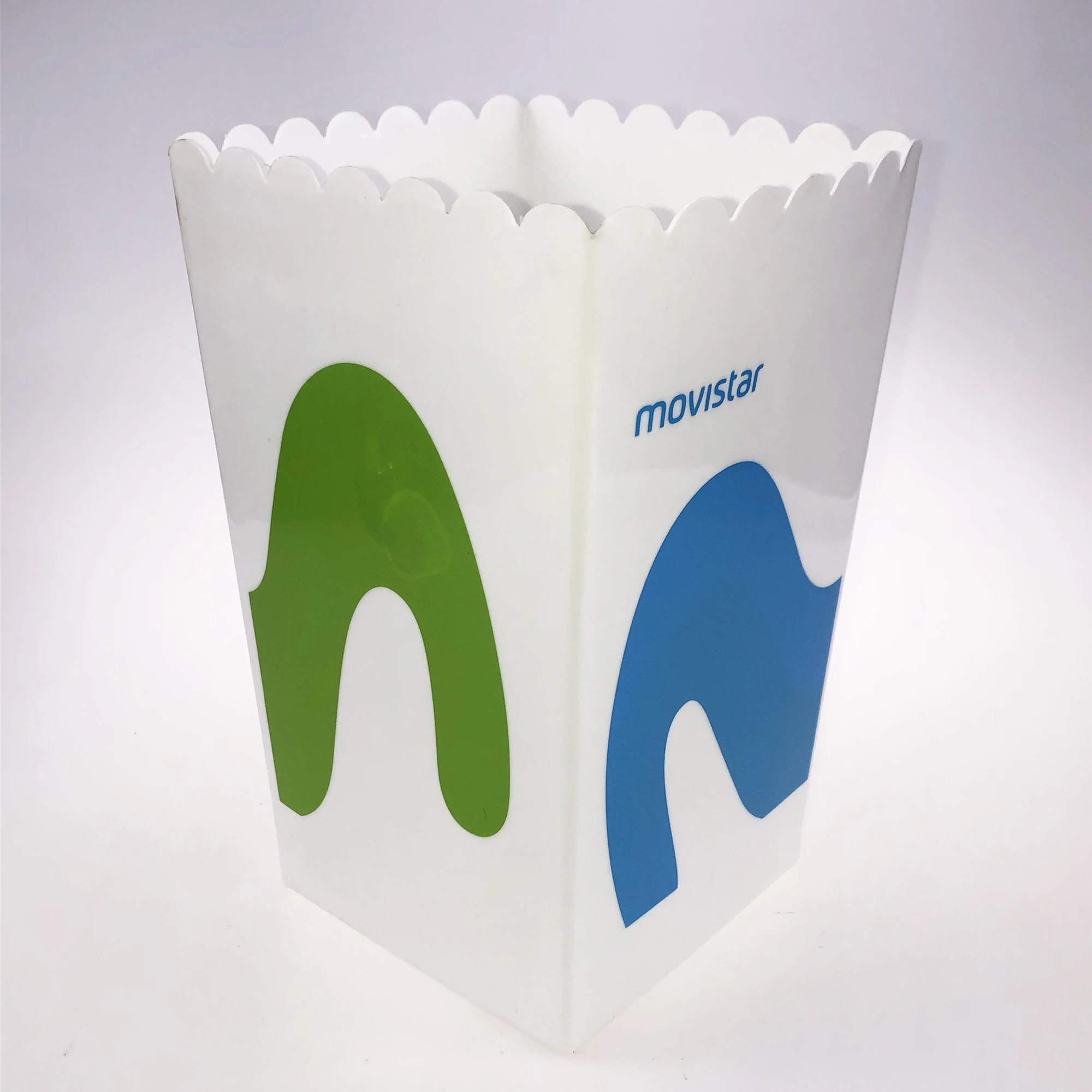 personalized Open-top Reusable popcorn bucket plastic popcorn packaging favor boxes Containers For party wedding