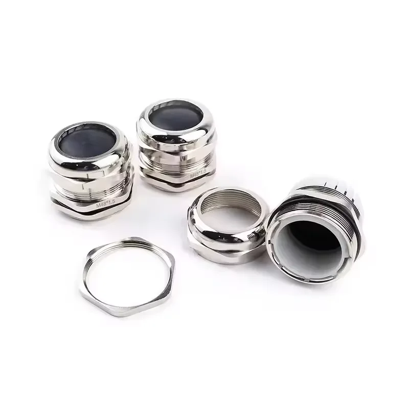 Wholesale Nickel-plated sealing locking glands cable fixing M6-M75 metal cable waterproof joints