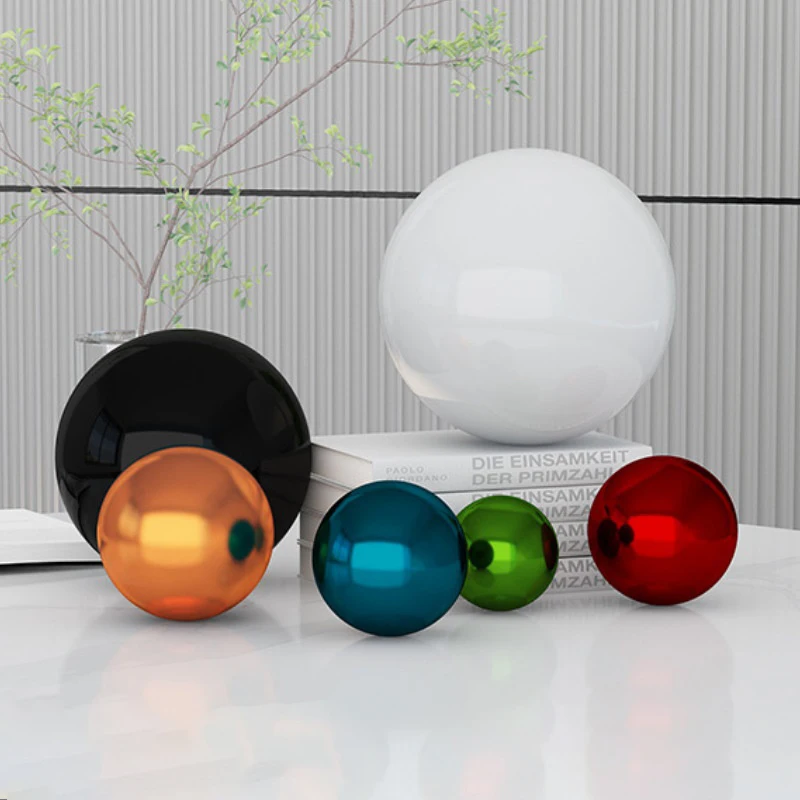 Customized 150mm 180mm 200mm 220mm 250mm 280mm 300mm glossy black or matte black color hollow steel sphere for sale