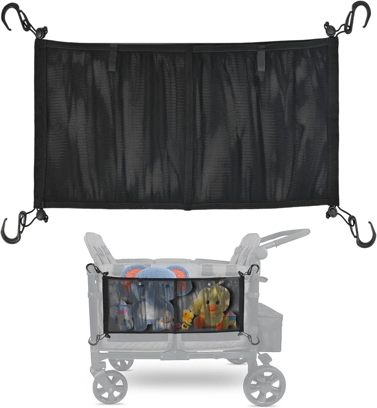 Factory Stroller Wagon Cargo Net and Organizer Wagon Accessories Add more storage space for stroller