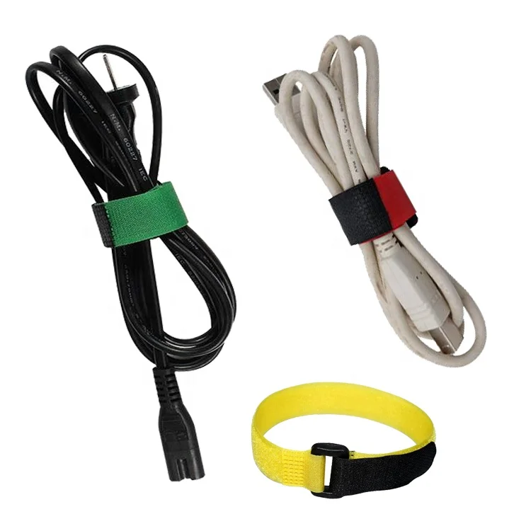 Nylon Soft Sport Fitness Medical Adjustable Hook and Loop Straps Cable Tie Wire Straps Tape Sew on Tpu for Office Tape 1000 PCS