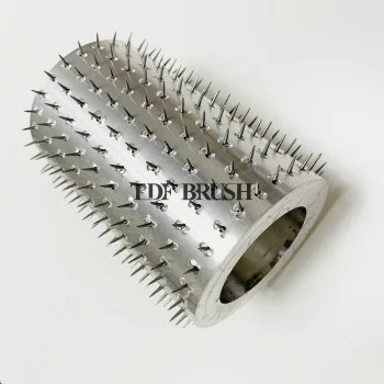TDF Perforating Needle roller Pin Sleeves Pinned Roller for Leather Plastic Paper Rubber PP PE film Hole Punching
