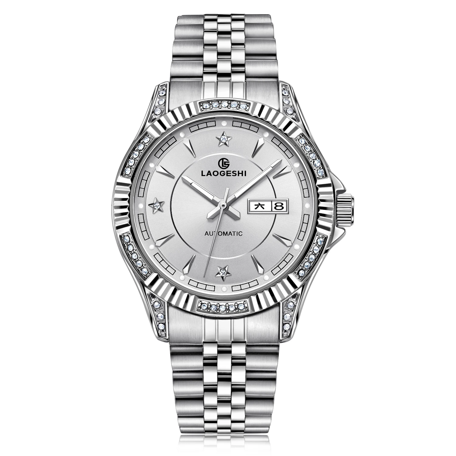 New Stylish Watches For Men Custom Logo Brand Luxury Diamond Mens Watch Orient Automatic Watch Man Waterpoof