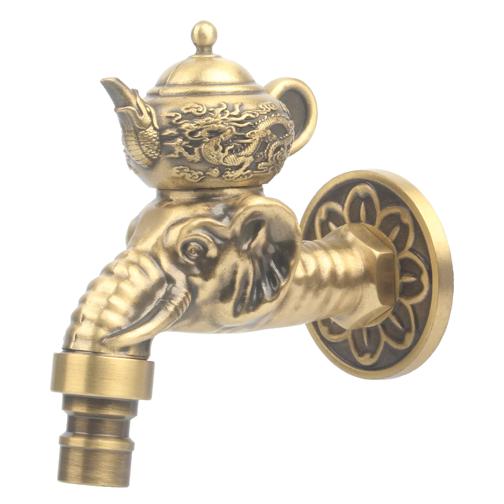 Washing Machine Use European Animal Design Premium Brass Bib Cock Water Tap Faucet Bathroom Balcony Faucet