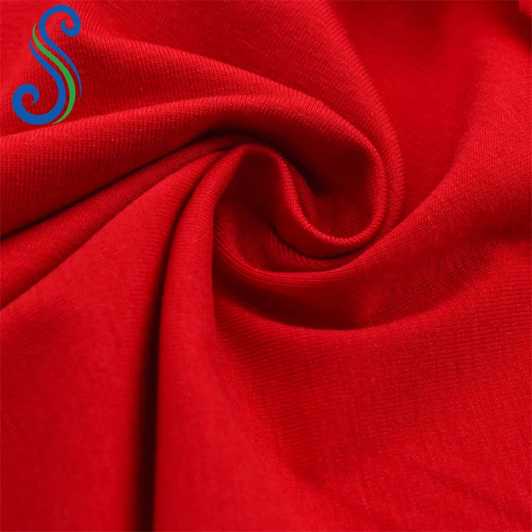 Manufacturer Breathable Bamboo Organic Fiber Material Single Jersey Fabric for Underwear