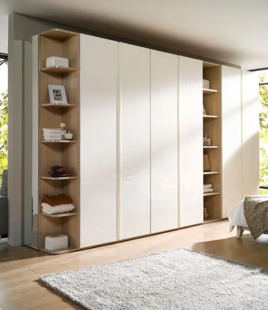 Home Deco Fashion Minimalist Solid Wood Wardrobe Armoire Contemporary Brown Storage Cabinet Armories Wardrobes For Small Bedroom