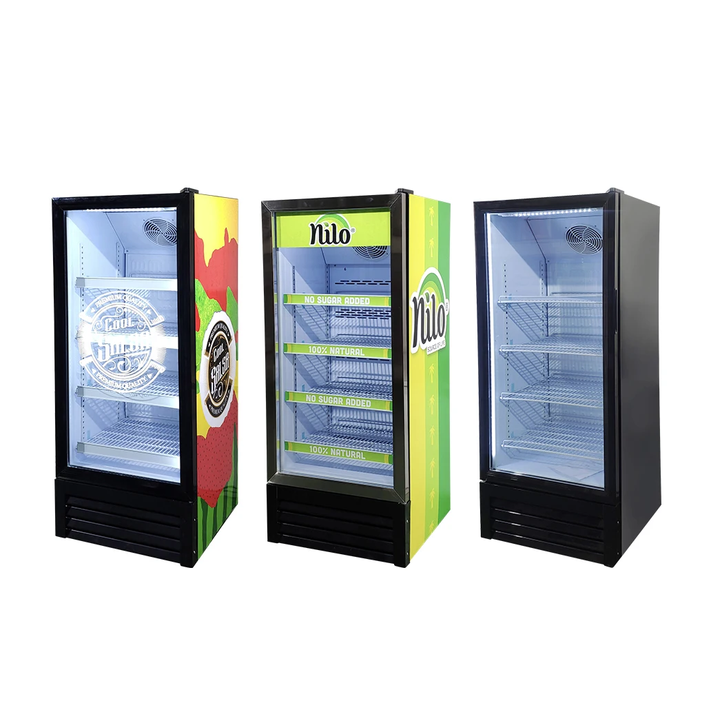Meisda SC190L 190L Commercial Single-Temperature Upright Beverage Cooler Single-Door Fridge with R600A Refrigerant