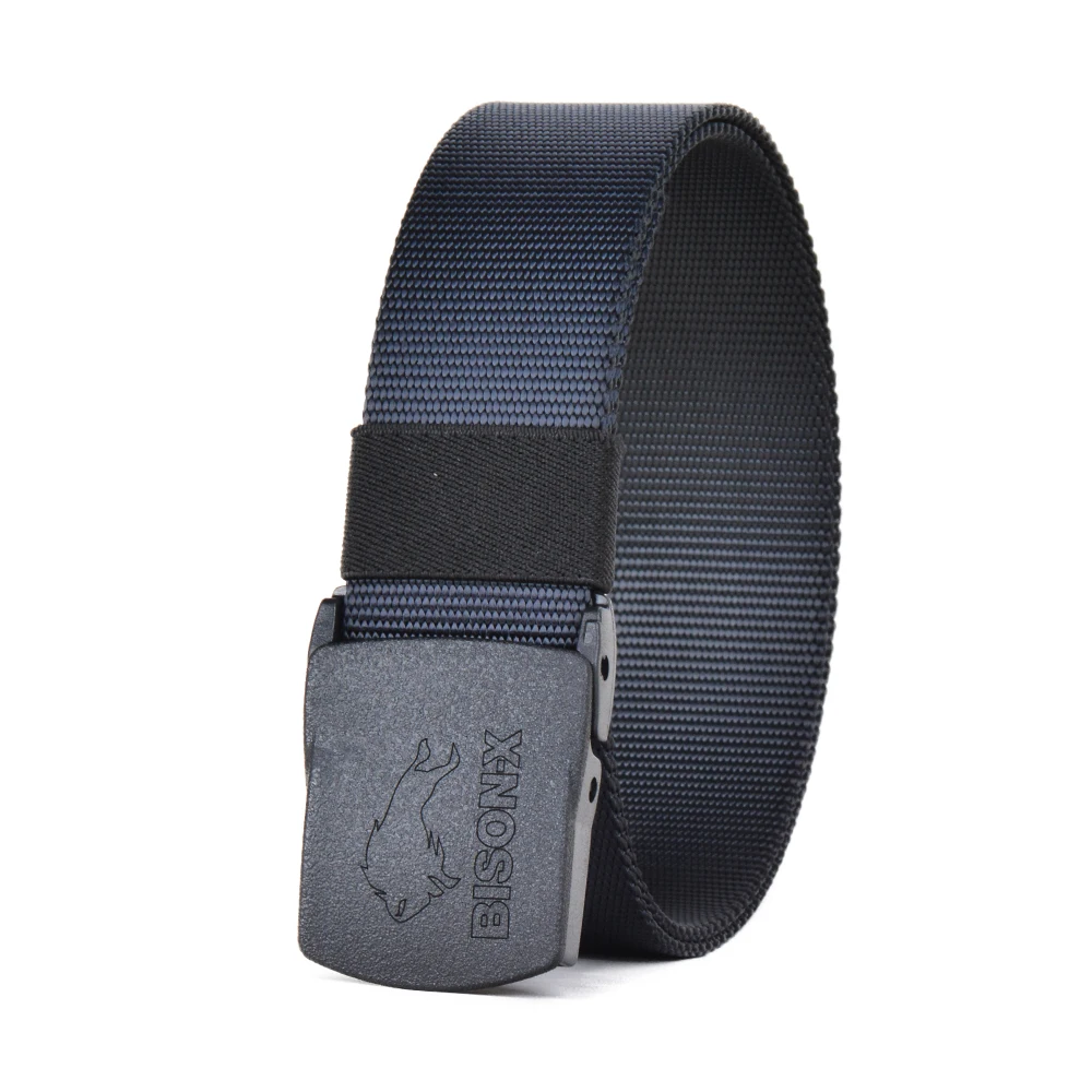 
3.8CM and 4.3cm Double-sided color Custom Logo Outdoor Camping Army Cheap Price High Quality Nylon Webbing belt Plastic Buckle 