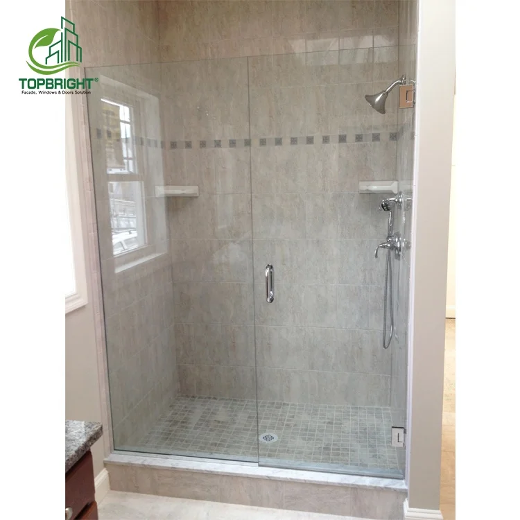Topbright bathroom partition sliding door philippines clear frosted glass shower enclosure bathroom