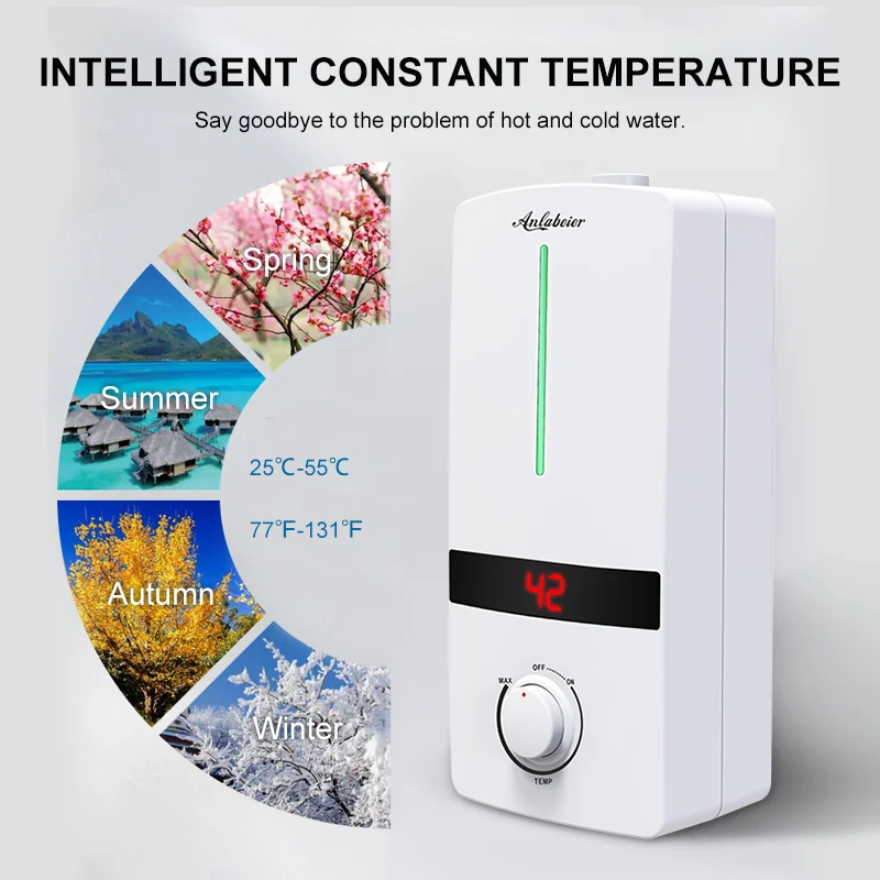 ELCB safety protection stainless steel heating element 5500w  220v knob switch for kitchen use under sink