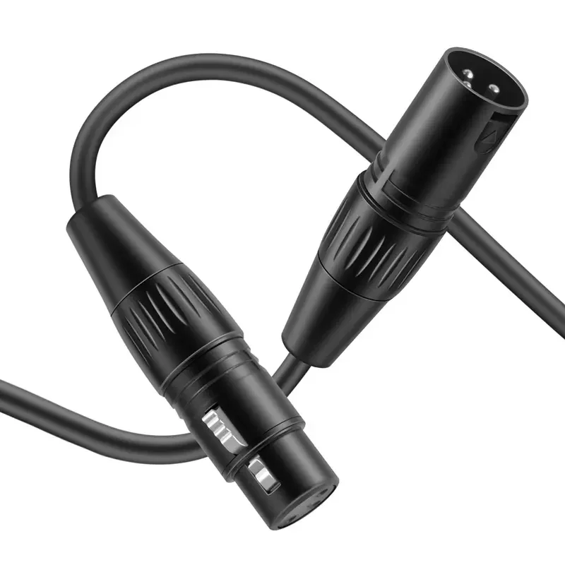 Custom 3M 10M 100M Shiled Audio Stereo 3pin Male to Female XLR Microphone Cable