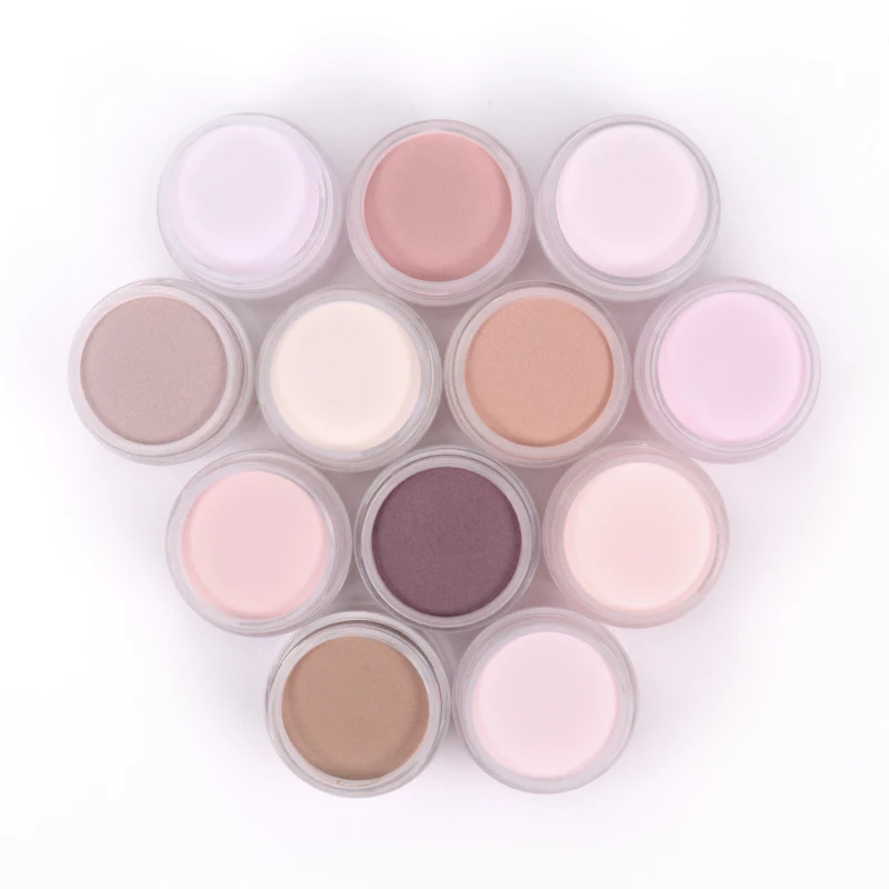 52 Colors Custom Professional Luminous Eye-Catching Polymer Powder Acrylic Powder for Acrylic Nail Extension Carving