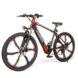 Склад в Польше Samebike SH26 мотоциклы Электрический горный велосипед 26 '21 передач Shimano ЖК-дисплей метр MTB фара для электровелосипеда