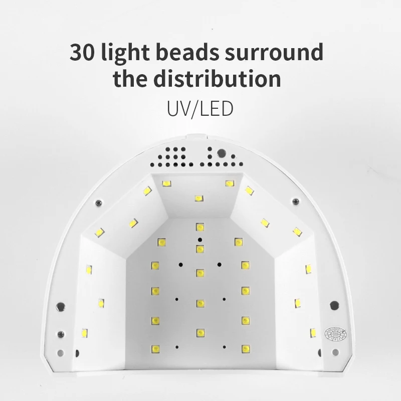 48w High Power New Innovative Nail Equipment double Light Source 30pcs Uv Light Led Lamp Double Light Source